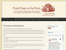 Tablet Screenshot of freshfeastonthefarm.com